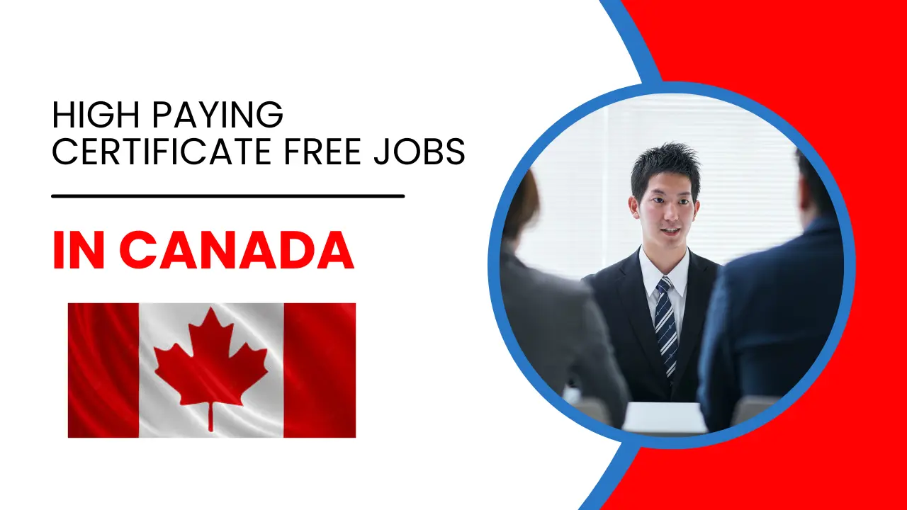 Certificate Free Jobs in Canada