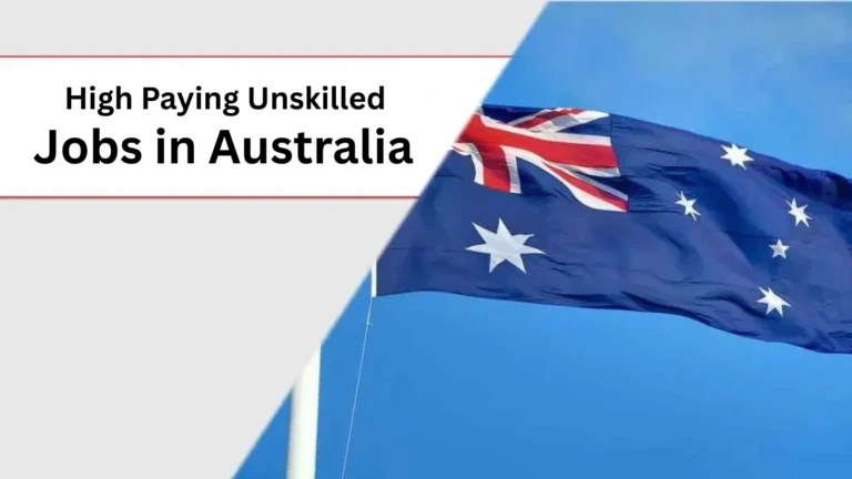 High Paying Unskilled Jobs in Australia